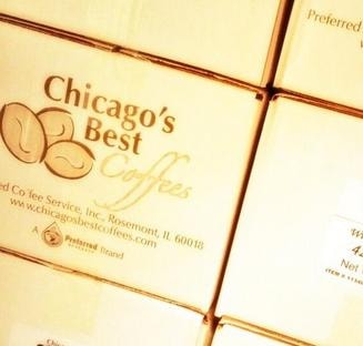 Chicago's Best Coffees product boxes
